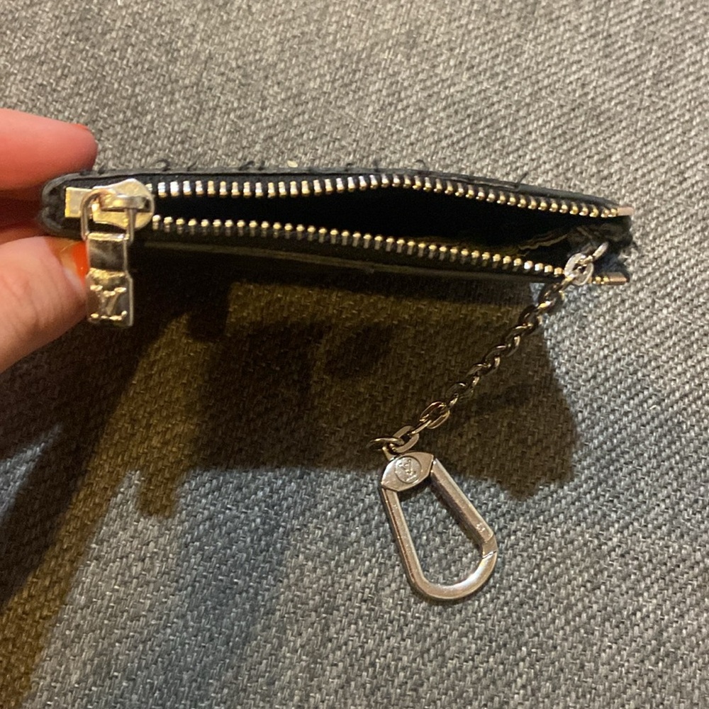 Louis Vuitton Monogram Eclipse Black Key Pouch with Gold Hardware - Picture 4 of 5